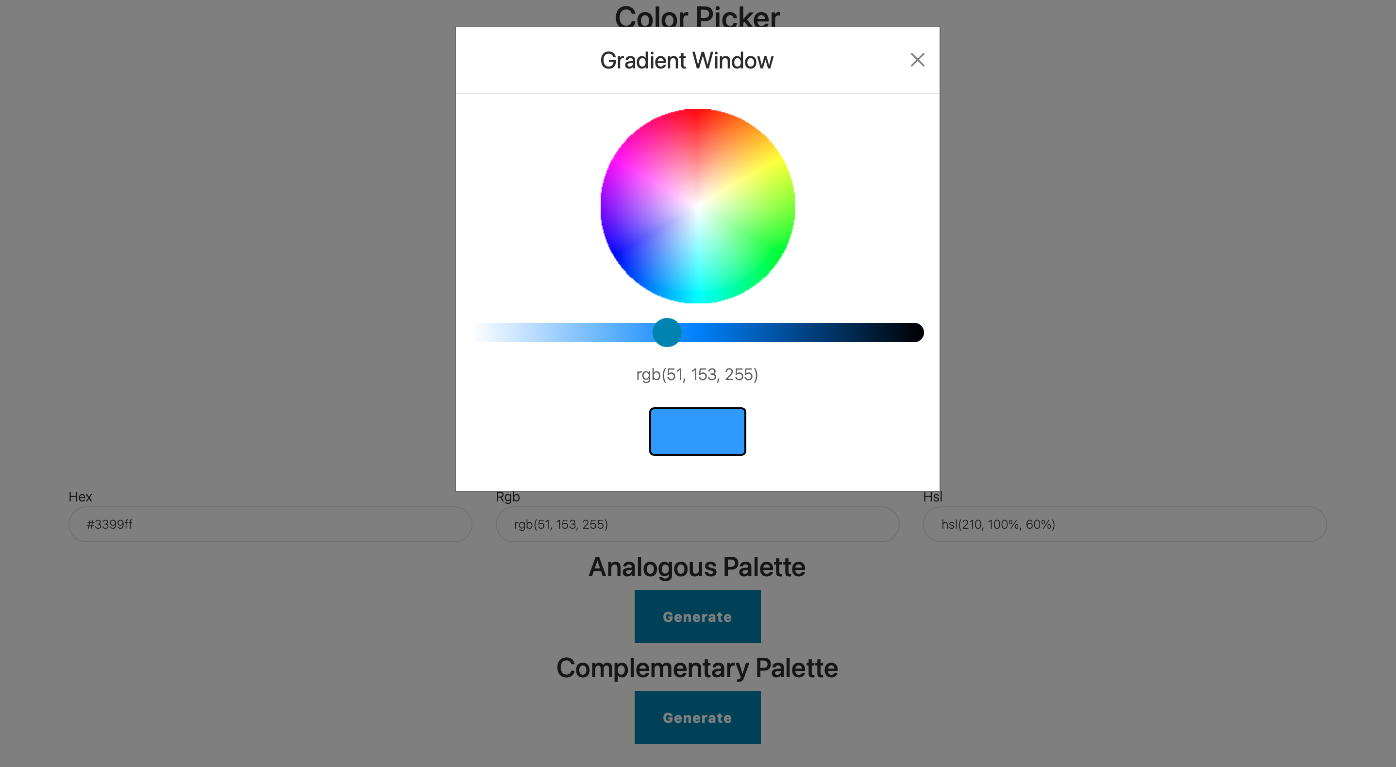 Gradient Window