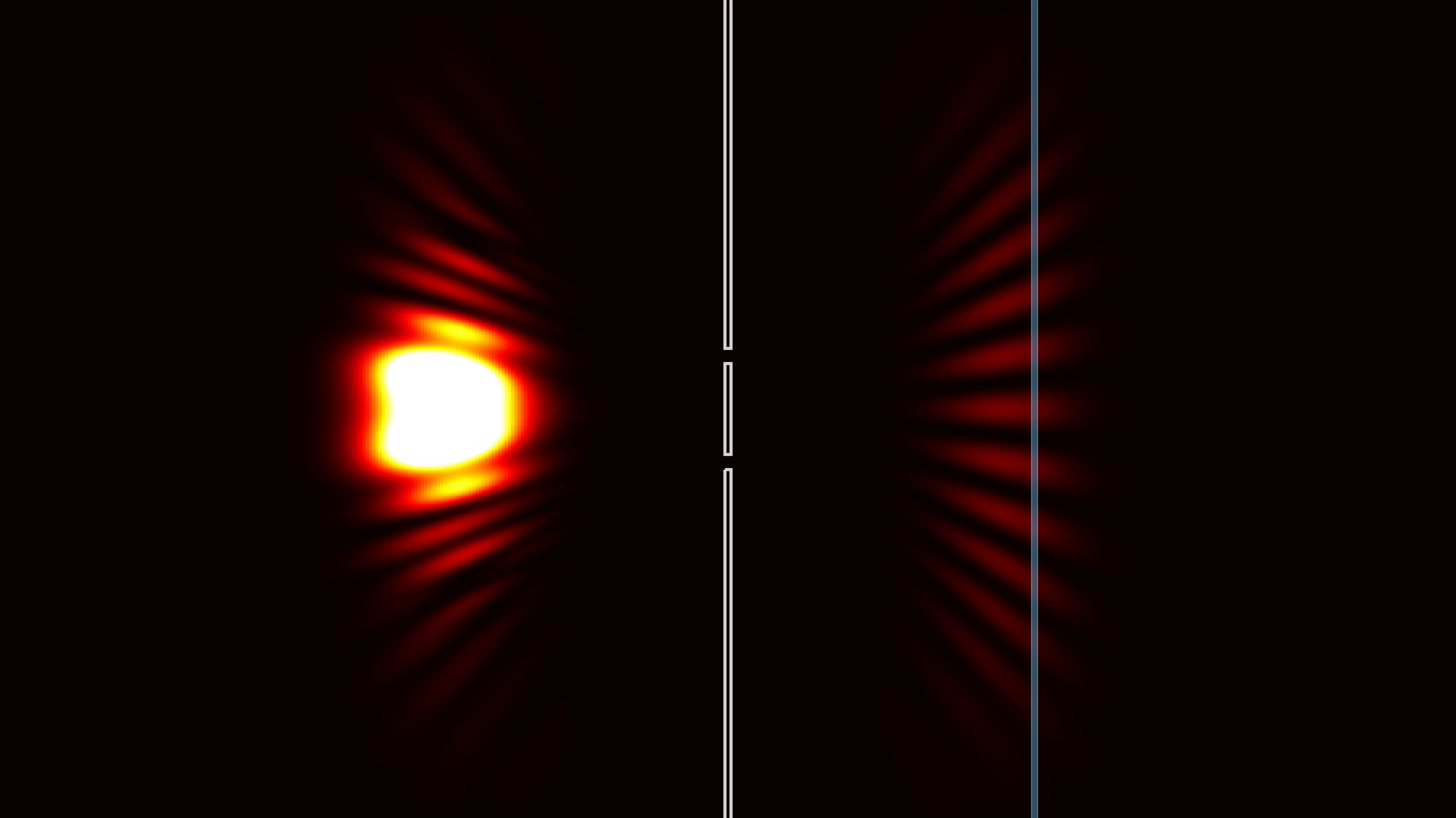 Wavepacket propagation through a double-slit