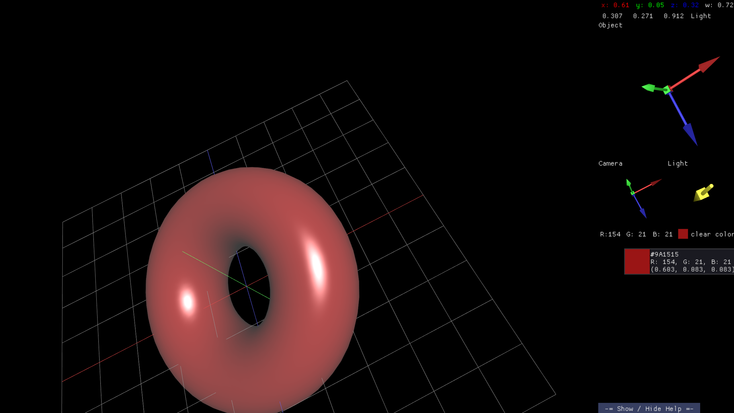 OpenGL Curve Visualization 1