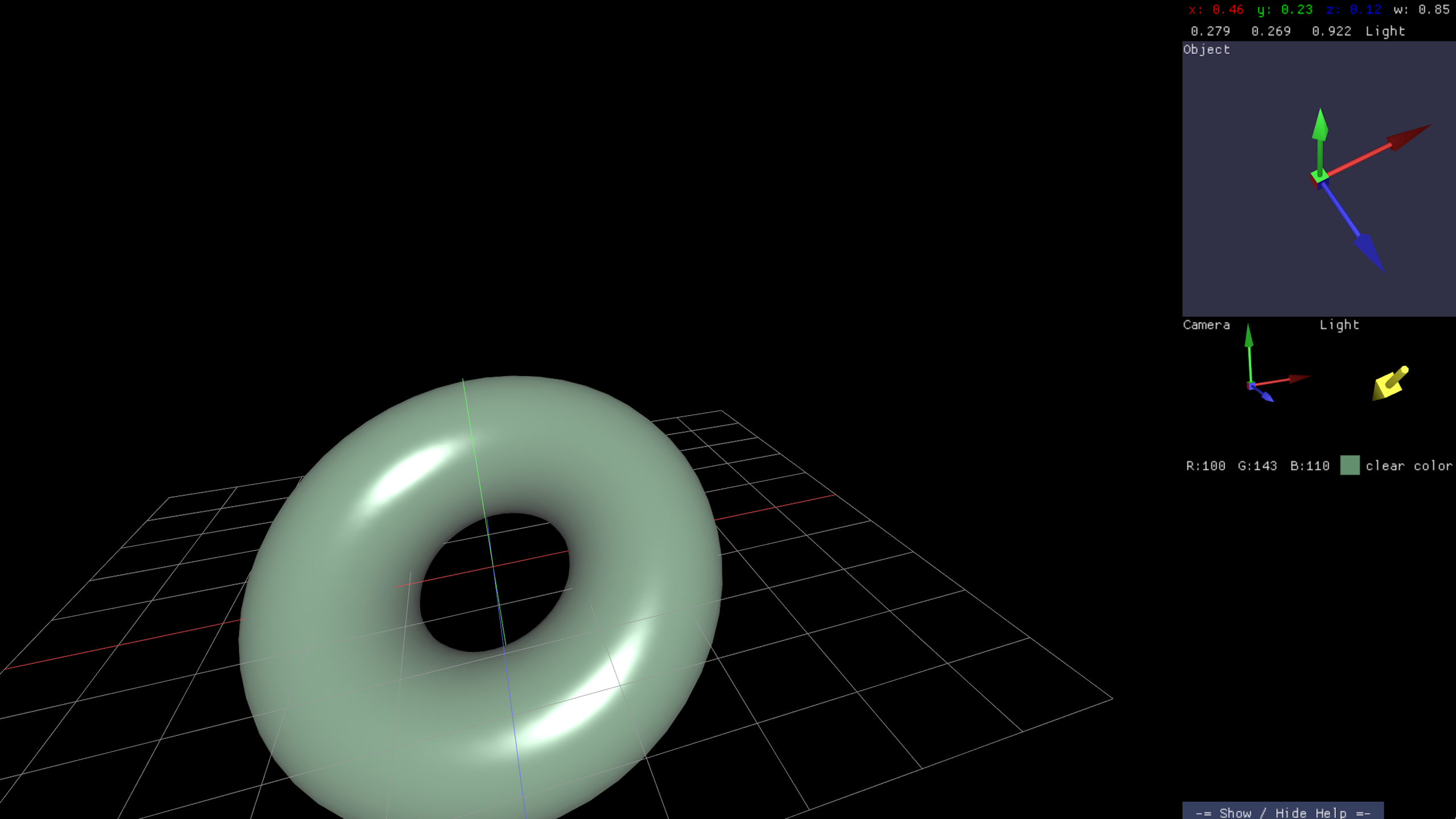OpenGL Curve Visualization 2