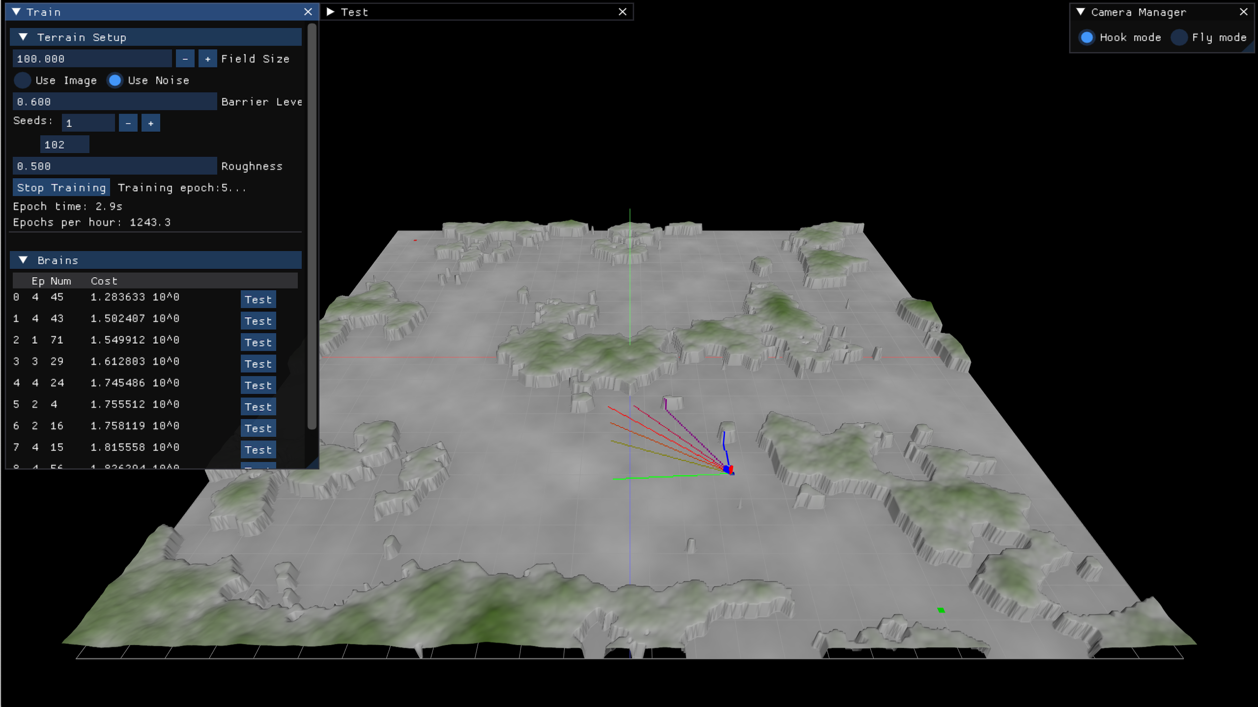 Path Finder Neural Networks Start Training
